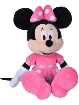 PEL.MINNIE 60CM VESTITO FUXIA