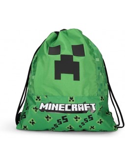 B-MINECRAFT SACCA VERDE CON...