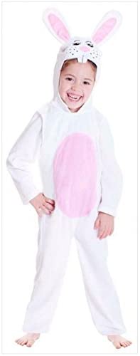 COSTUME PEL.CONIGLIETTO RABBIT BIANCO ROSA 3-5 ANNI COSTUME DI CARNEVALE