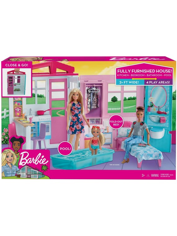 F-BARBIE:CASA PORTATILE...